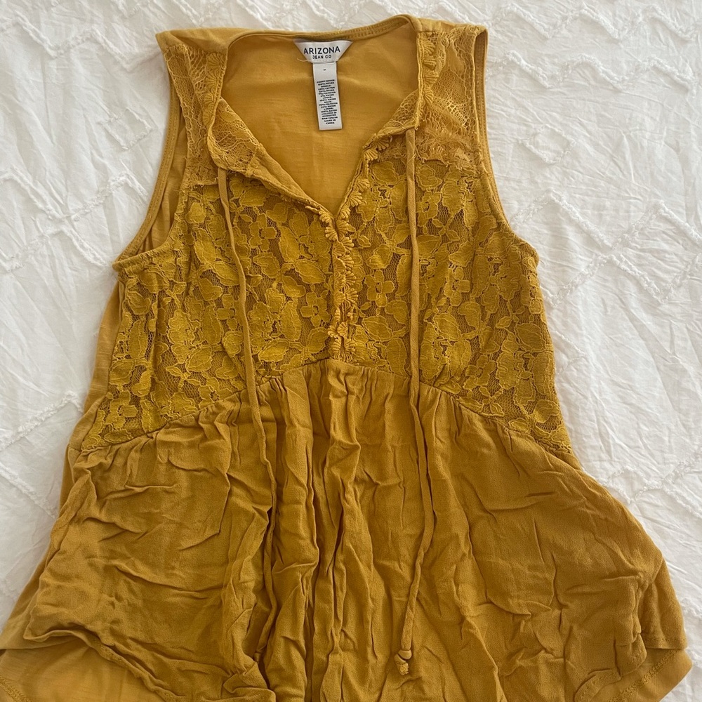 Mustard yellow tank top